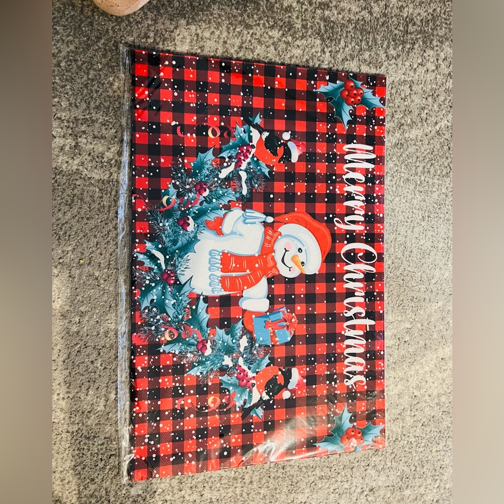 Tapis de Noël pour cuisine ou porte d’entrée (Christmas)